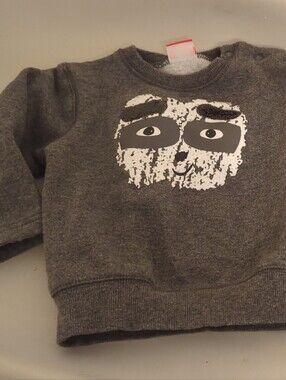 Shilav Gray Graphic Crewneck Sweatshirt